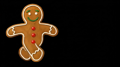 Gingerbread Man Projection 30s