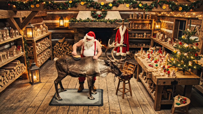 Santa's Cozy Prep Projection